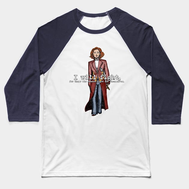 Wonder Scully Baseball T-Shirt by WEARME